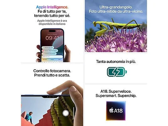 Apple iPhone 16  128GB NUOVO (senza scatola originale) Garanzia 2 Anni