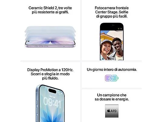 Apple iPhone 17  256GB Lavanda (NUOVO Garanzia 24 Mesi)