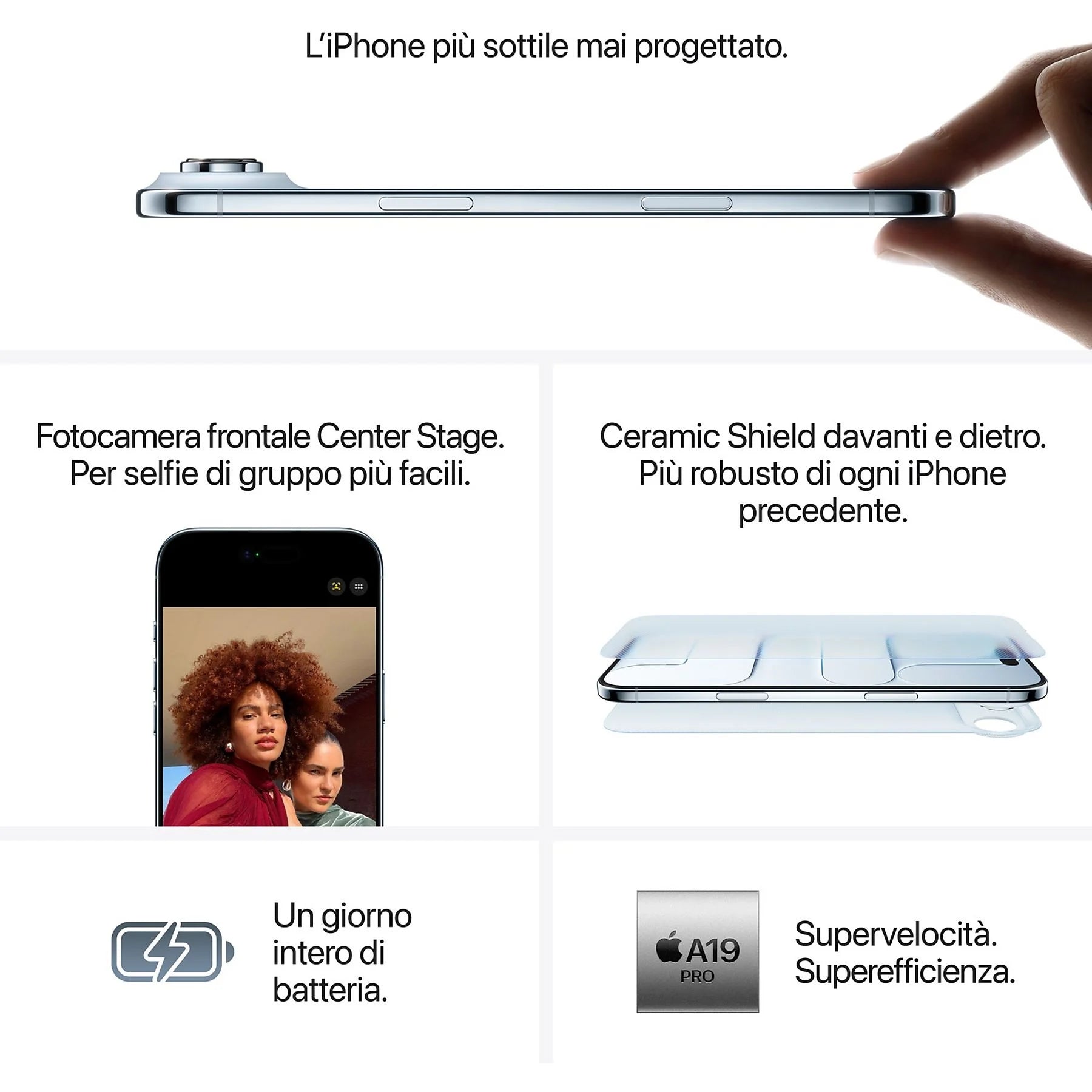 Apple iPhone Air  256GB Nero Siderale (Garanzia 2 Anni) Ricondizionato  A+