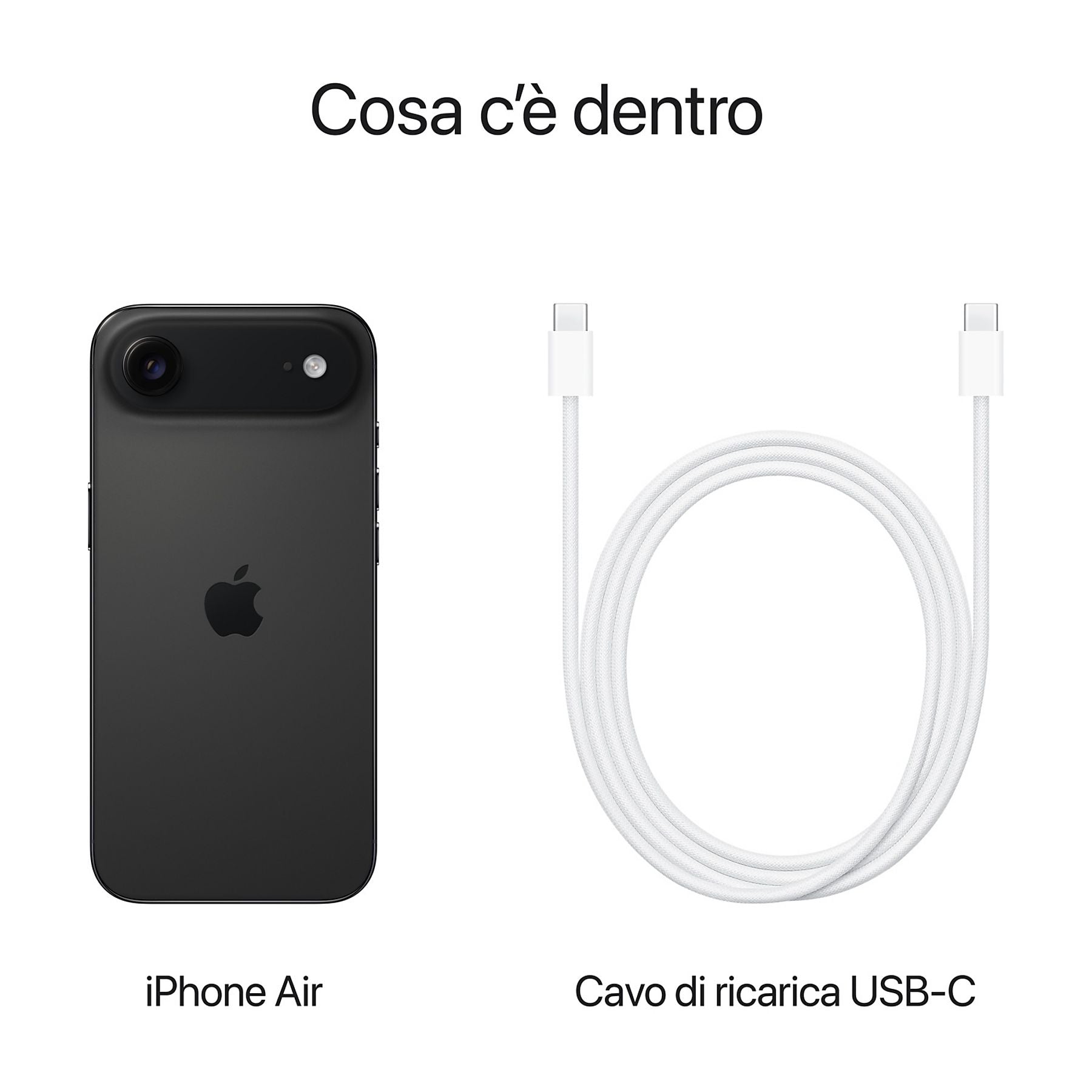 Apple iPhone Air  256GB Nero Siderale (Garanzia 2 Anni) Ricondizionato  A+