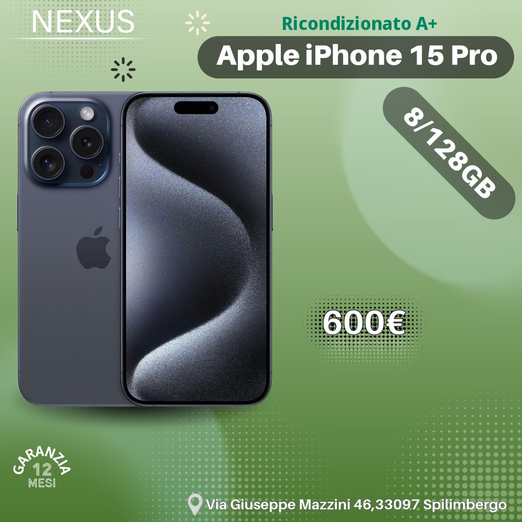 Apple iPhone 15 Pro  8/128 Titanio Blu
